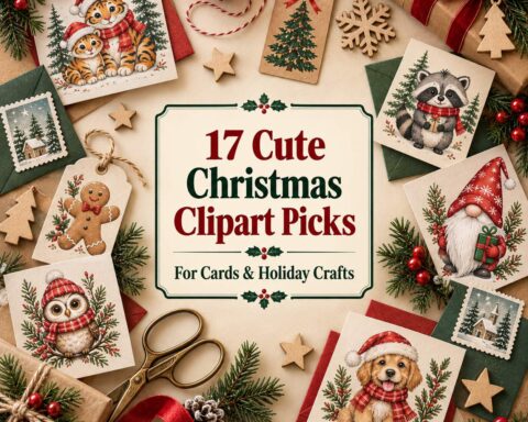 17 Cute Christmas Clipart Picks for Cards and Holiday Crafts
