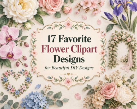 17 Favorite Flower Clipart Designs for Beautiful DIY Designs