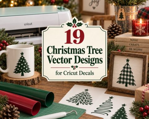 19 Best Christmas Tree Vector Designs for Cricut Decals