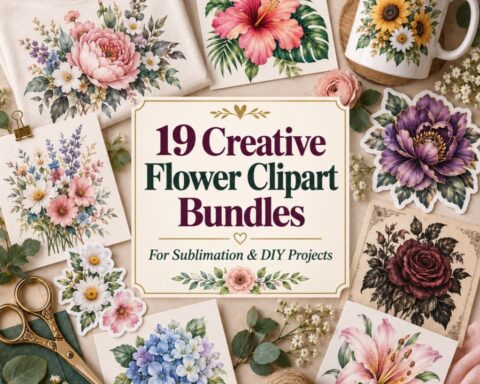 19 Creative Flower Clipart Bundles for Sublimation and DIY Projects