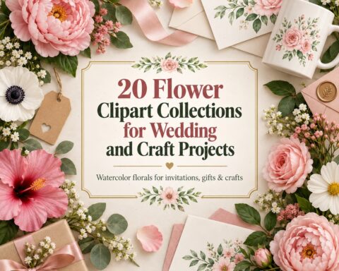 20 Flower Clipart Collections for Wedding and Craft Projects