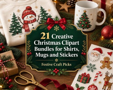 21 Creative Christmas Clipart Bundles for Shirts, Mugs and Stickers