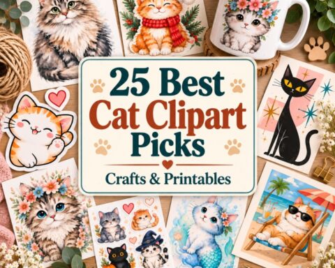 25 Best Cat Clipart Picks for Crafts and Printables