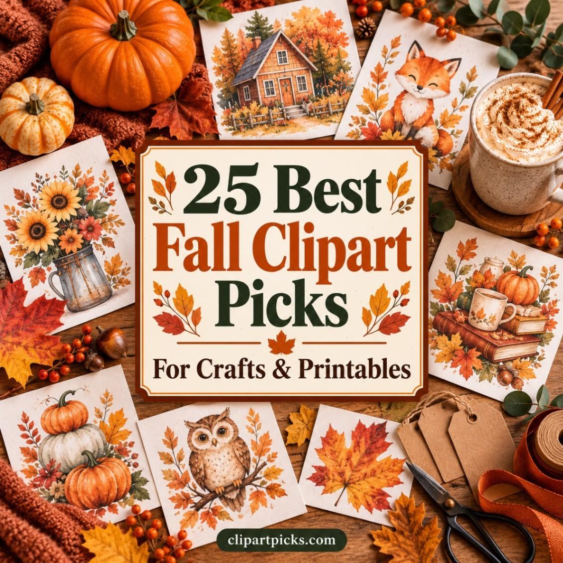 25 Best Fall Clipart Picks for Seasonal Crafts and Printables