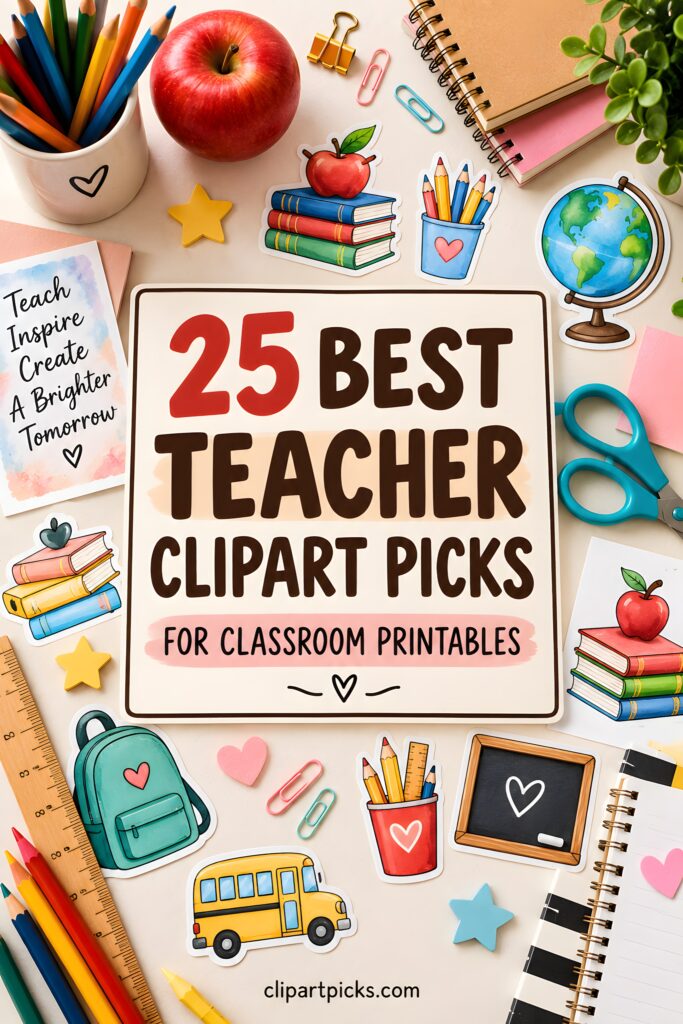 25 Best Teacher Clipart Picks for Classroom Printables (2) 25 Best Teacher Clipart Picks for Classroom Printables