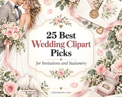 25 Best Wedding Clipart Picks for Invitations and Stationery