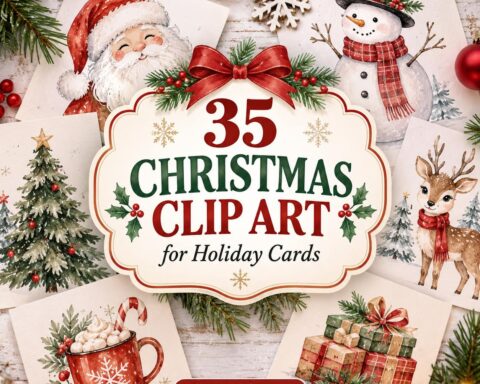 35 Best Christmas Clip Art Designs for Holiday Cards