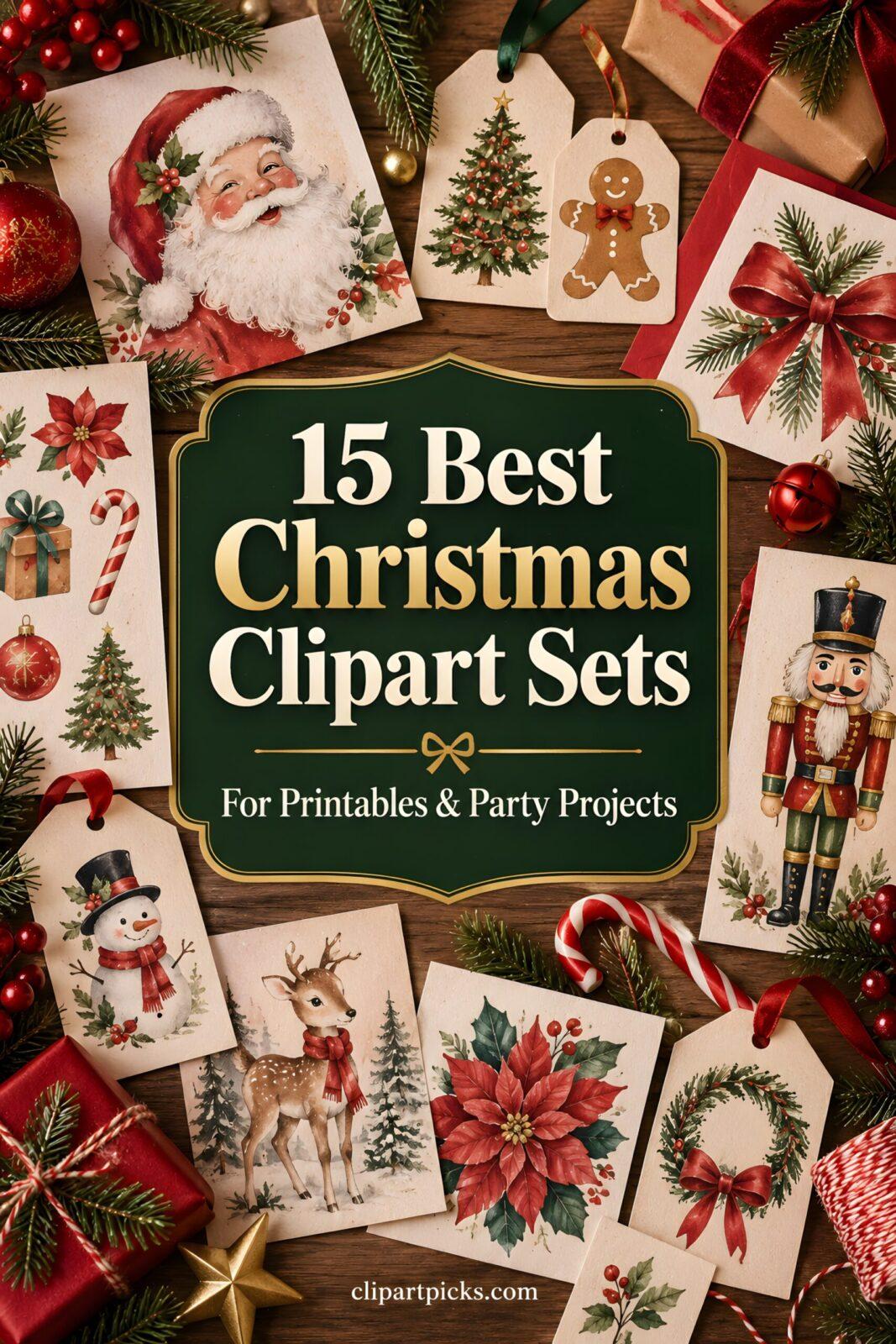 15 Best Christmas Clipart Sets for Printables and Party Projects