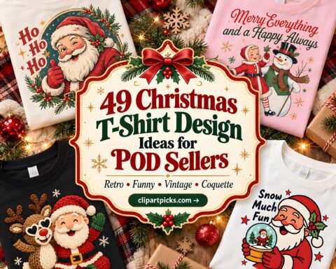 49 Christmas T-Shirt Design Ideas for POD Sellers